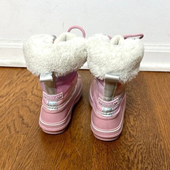 LONDON FOG Girls Bell Court Cold Weather Warm Lined Snow Boots‎ Size 10 - Picture 4 of 11